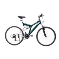 26 Zoll MTB Cross Fully Mountain Bike Fahrrad 18 Gang Shimano grün